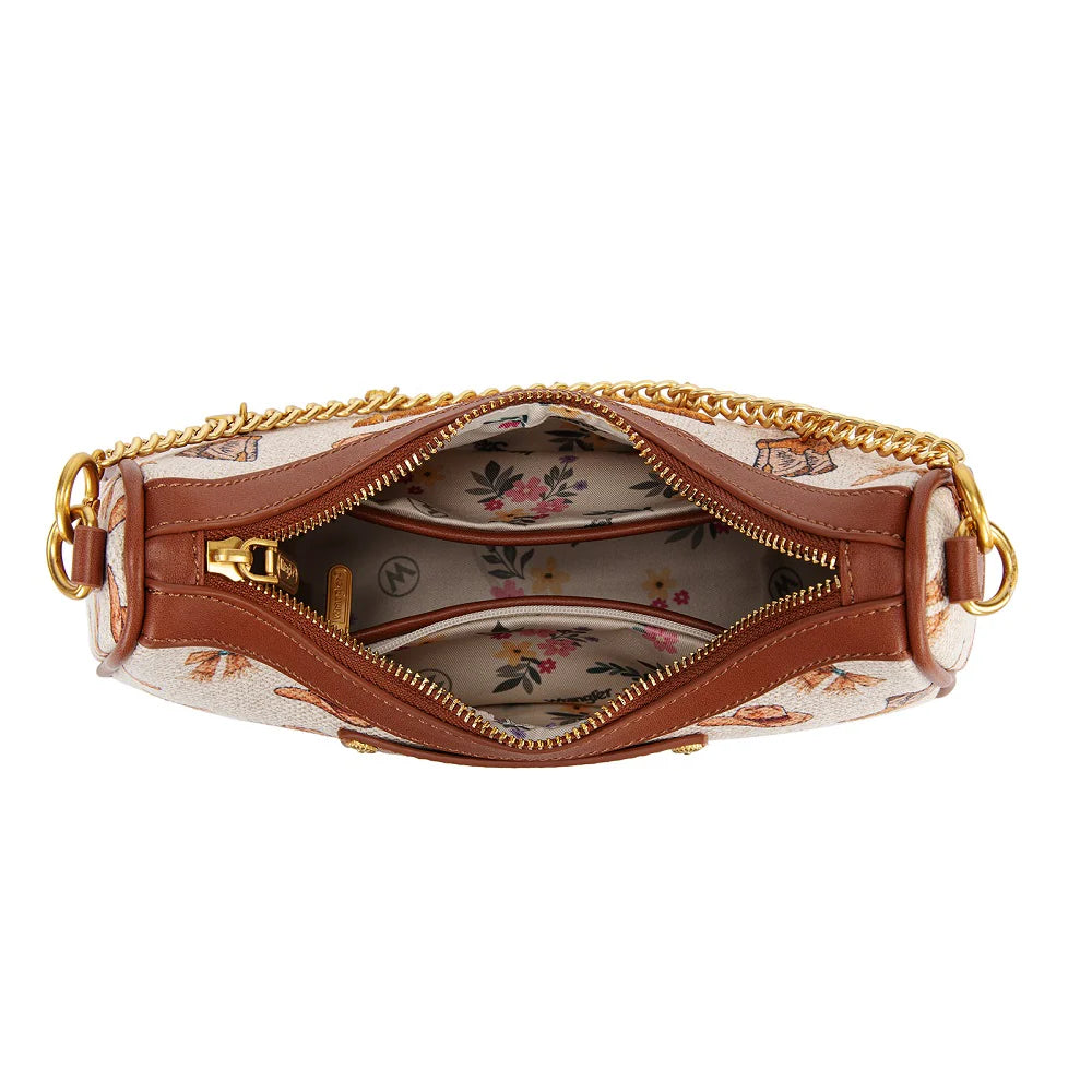 Wrangler Western Cowgirl Print Shouleder Bag - Tan