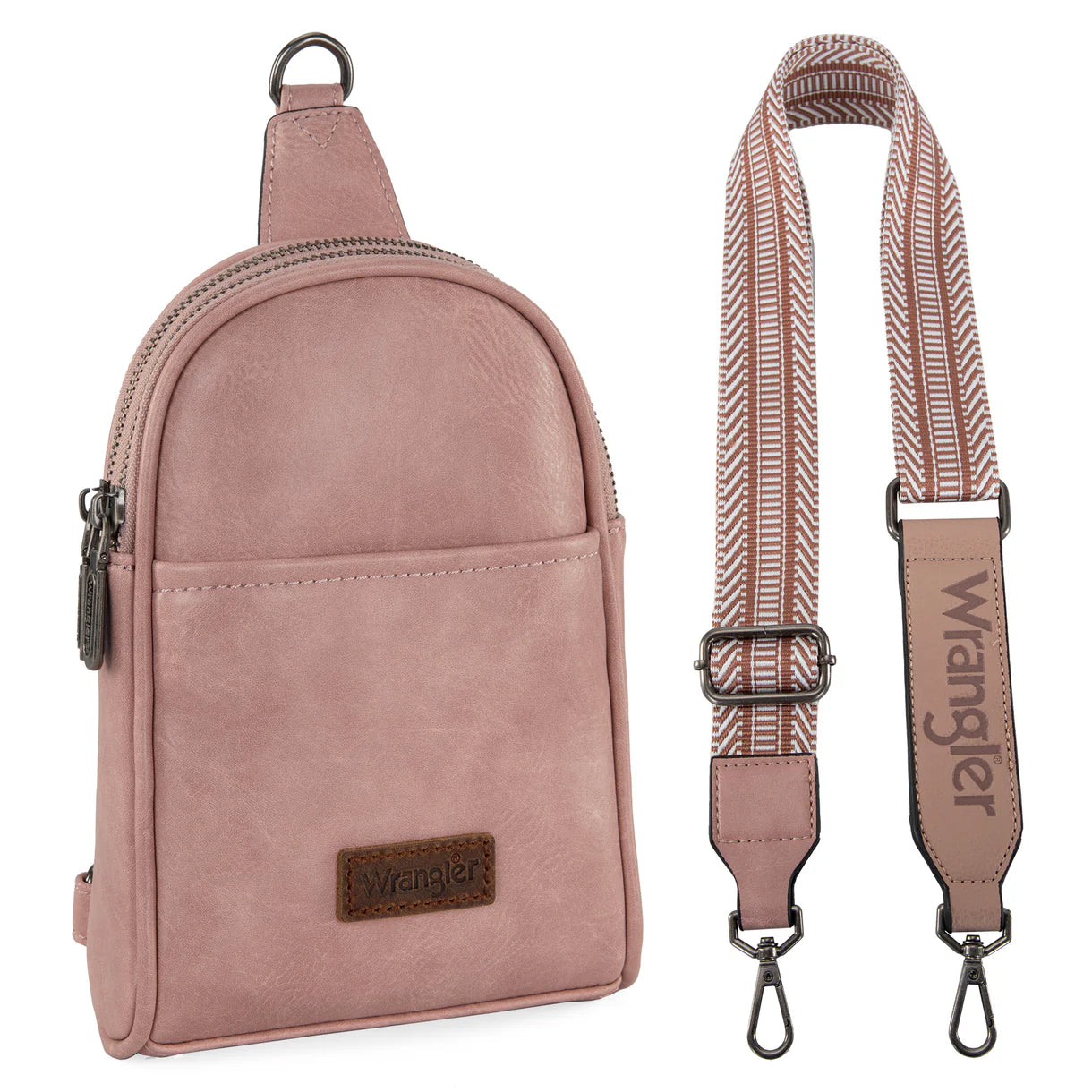 WG87-324 Wrangler Sling Bag/Crossbody/Chest Bag - Pink