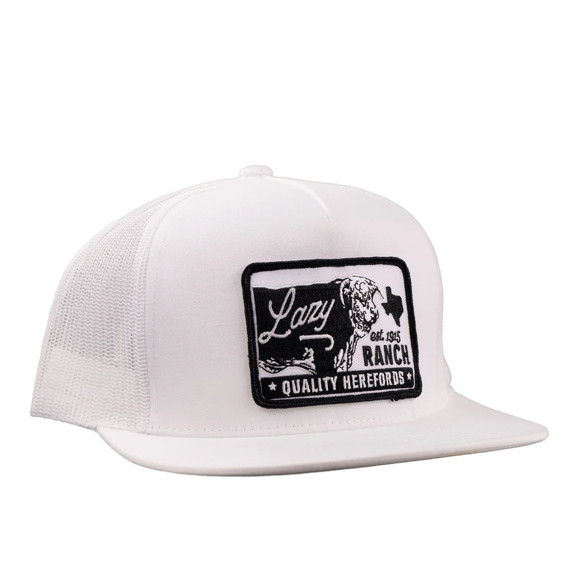 Lazy J Ranch White Legado Classic Five Panel Trucker Hat