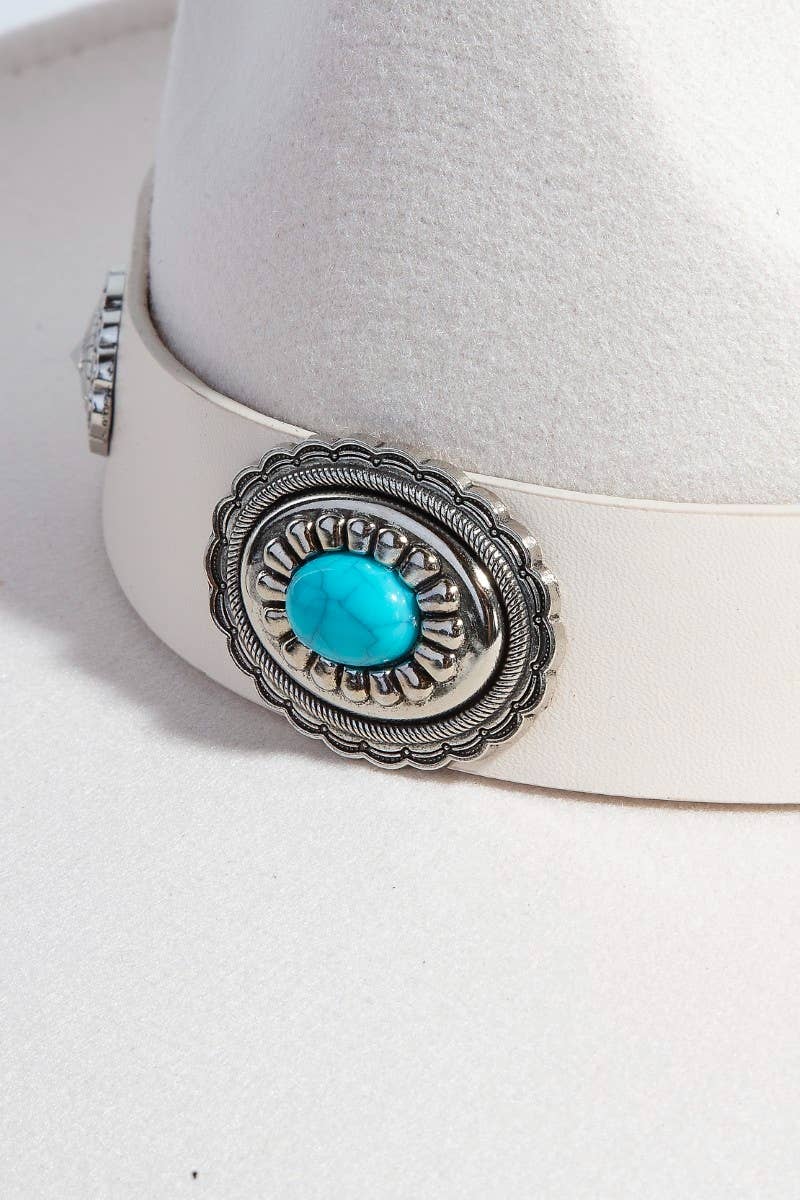 Boho Disc Strap Western Cowboy Hat