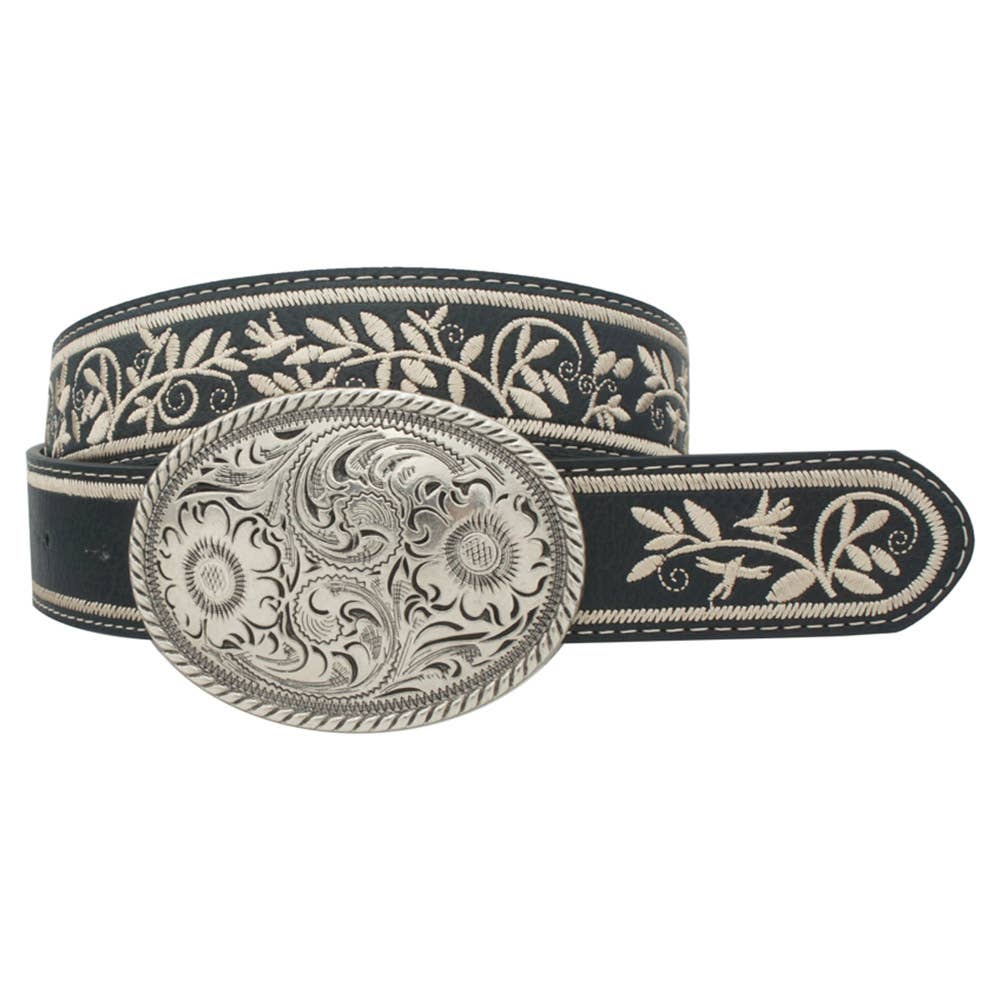 PLUS SIZE EMBROIDERED STRAP OVAL BUCKLE BE, IW 36004ASLPLUS