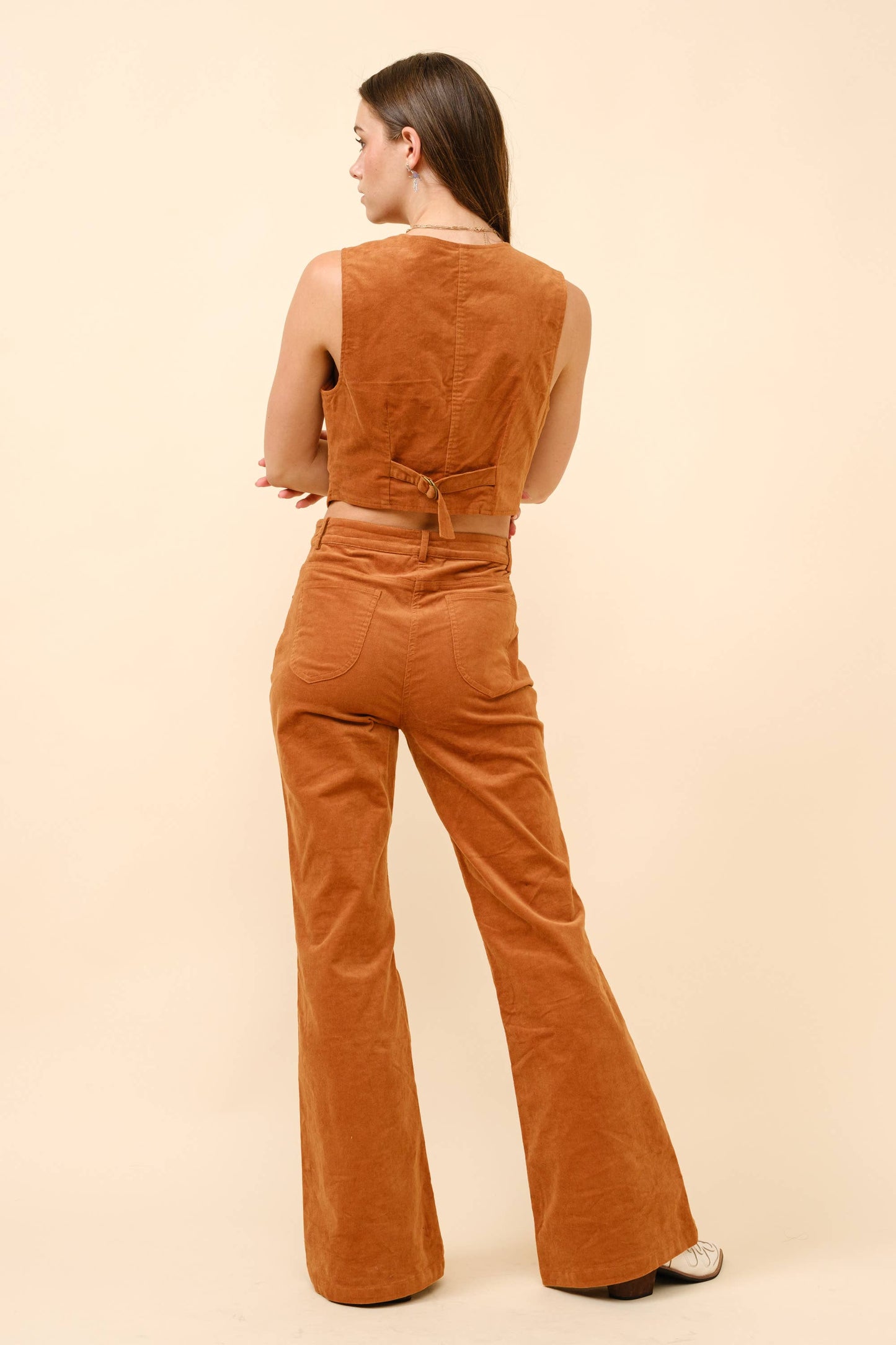 35129P - Studded Pocket Corduroy Pants