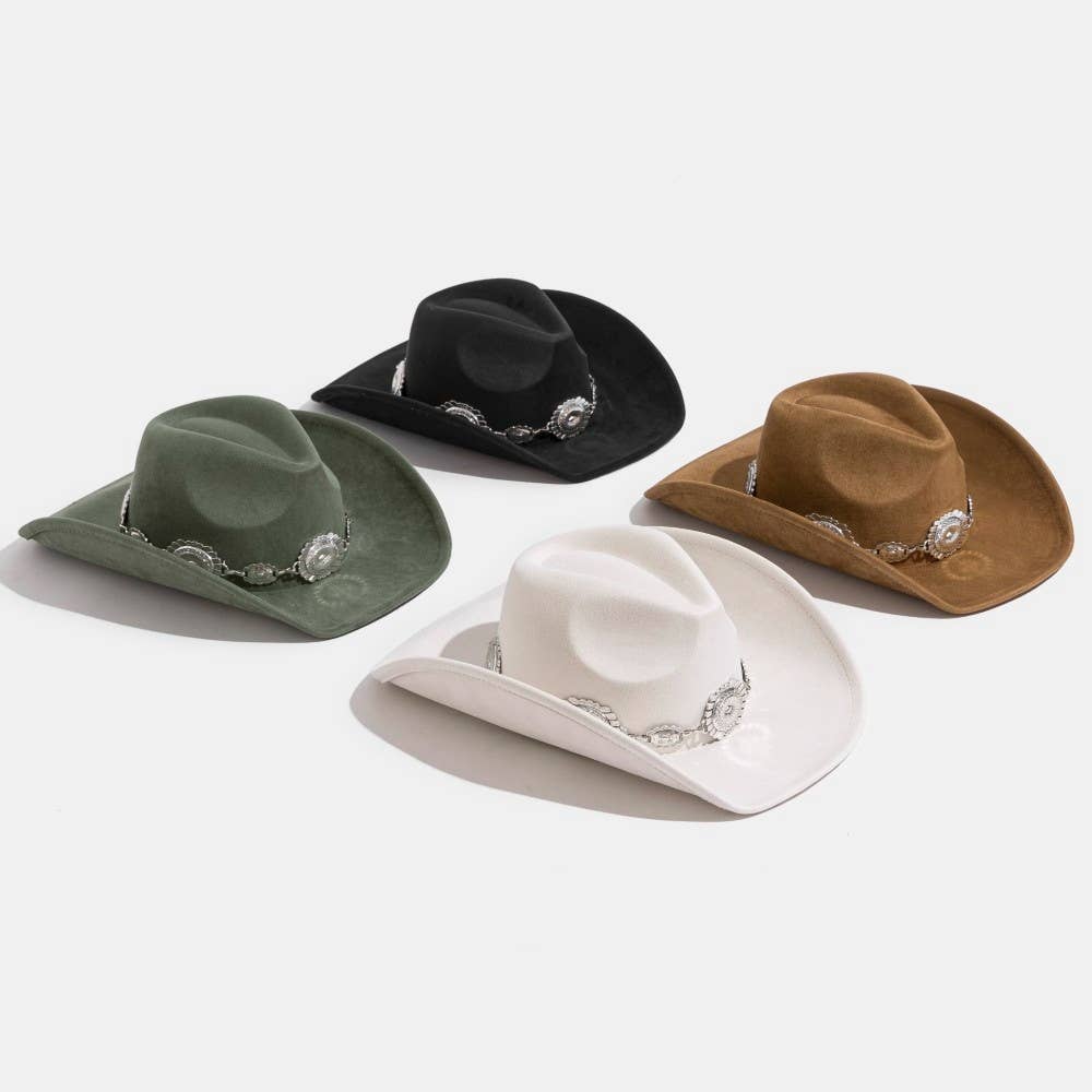 Western Concho Cowboy Hat
