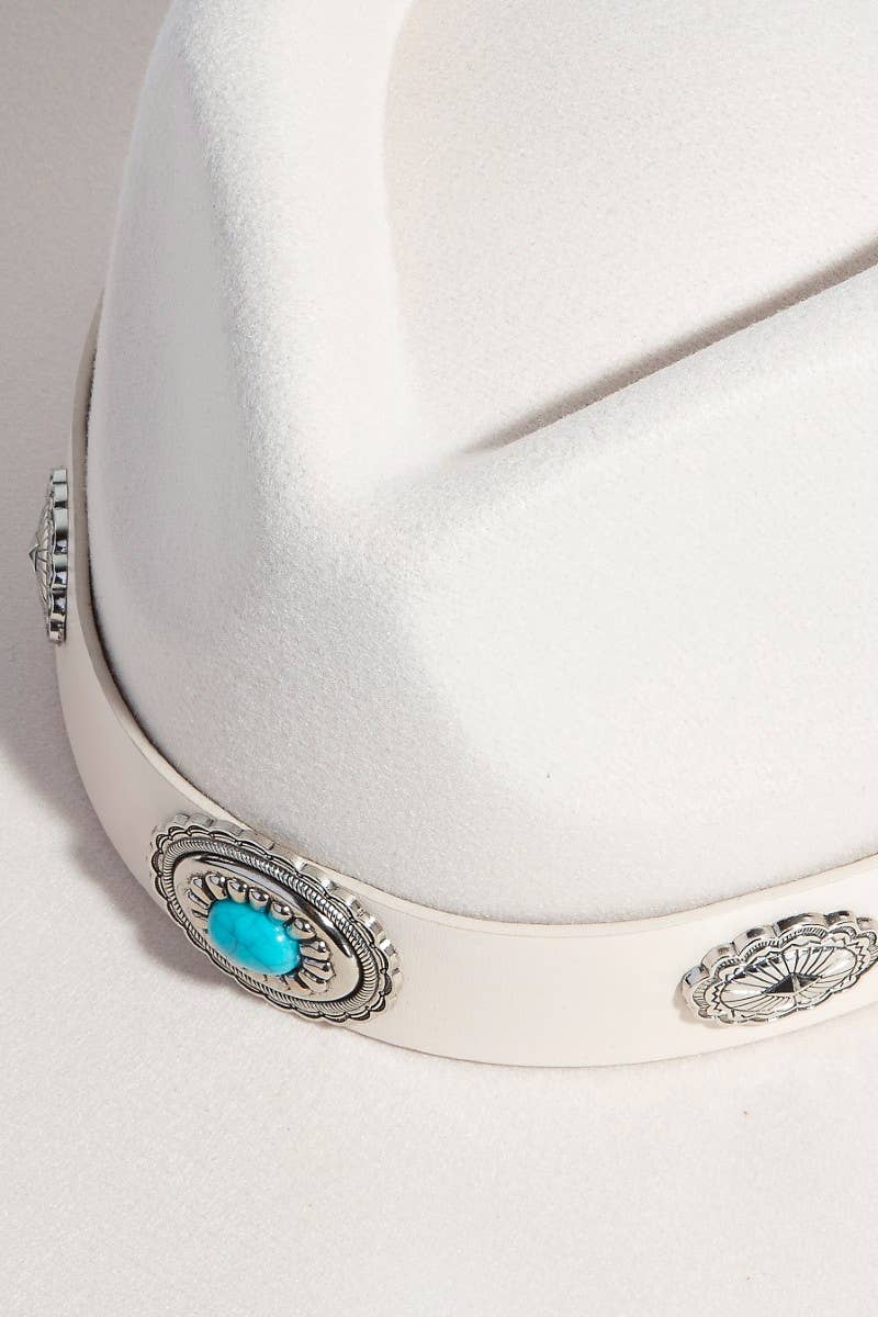 Boho Disc Strap Western Cowboy Hat