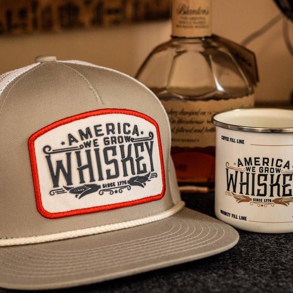 We Grow Whiskey Hat - Flat