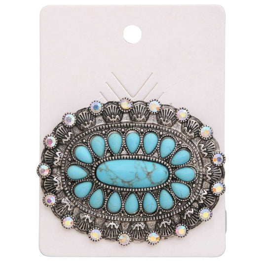 WESTERN CONCHO BROOCH, SBR 0024