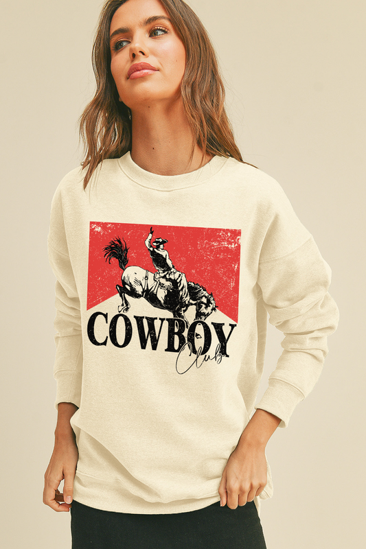 Cowboy Club Long Sleeve Sweatshirt
