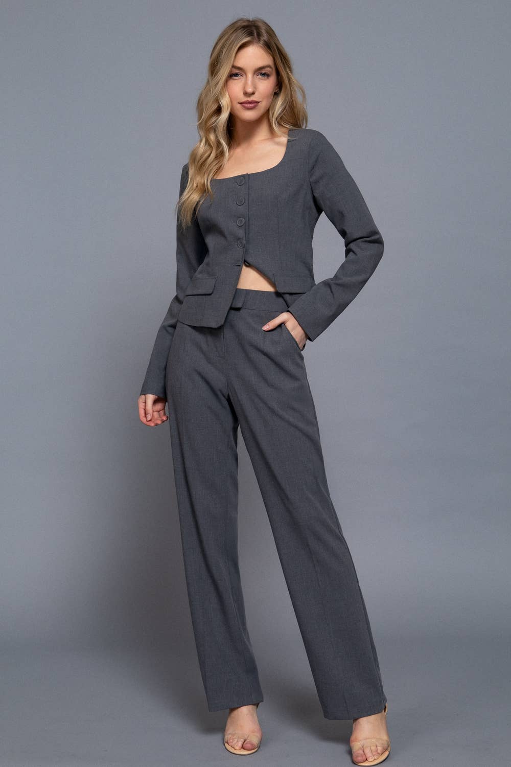 High Waist Long Pants