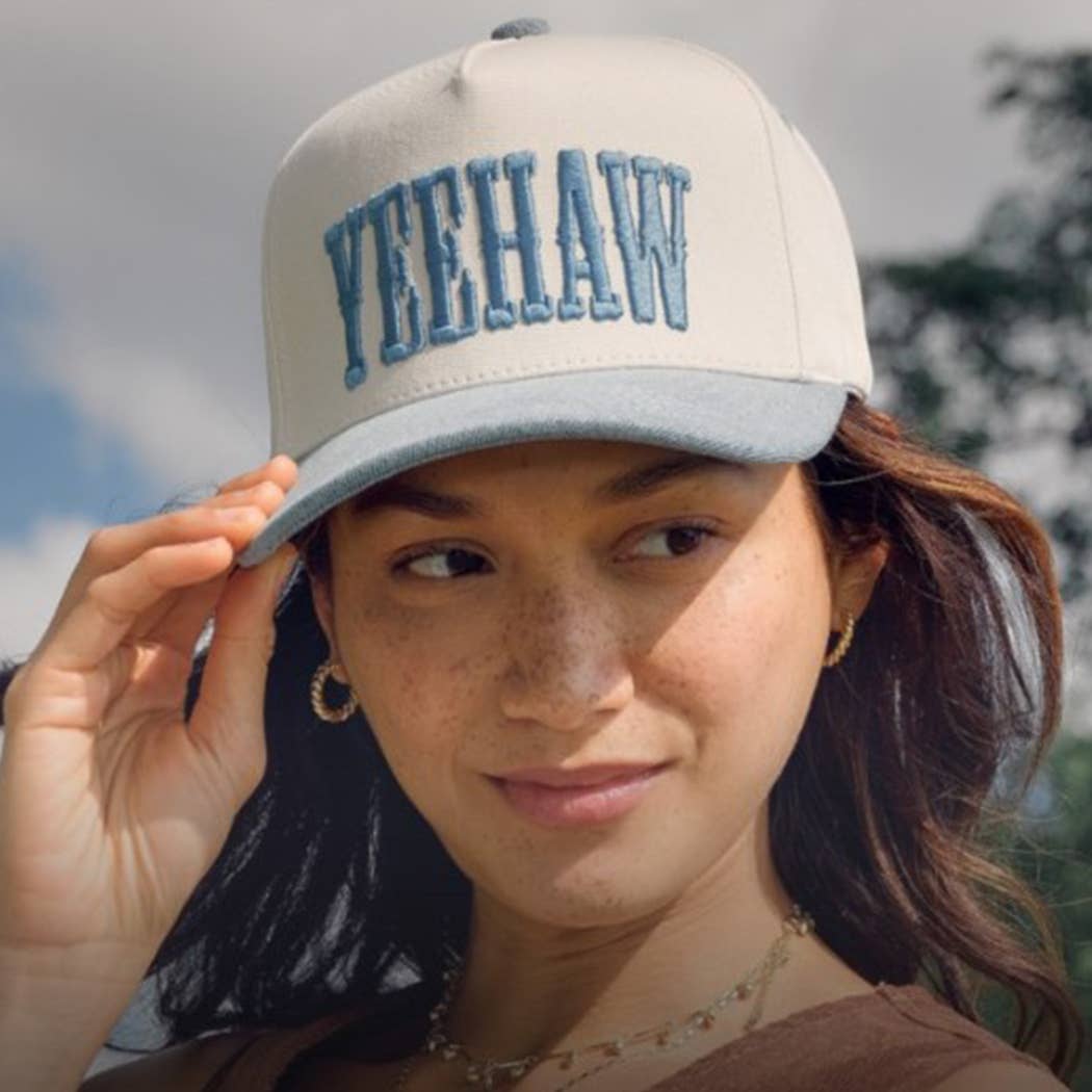 YEEHAW Two-Tone Embroidered Trucker Hat