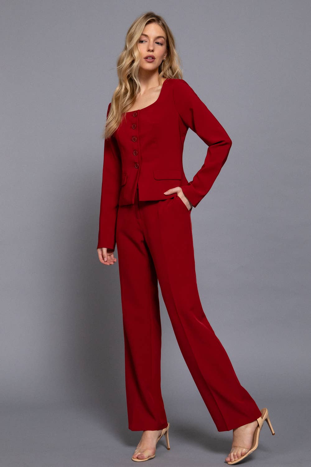 High Waist Long Pants