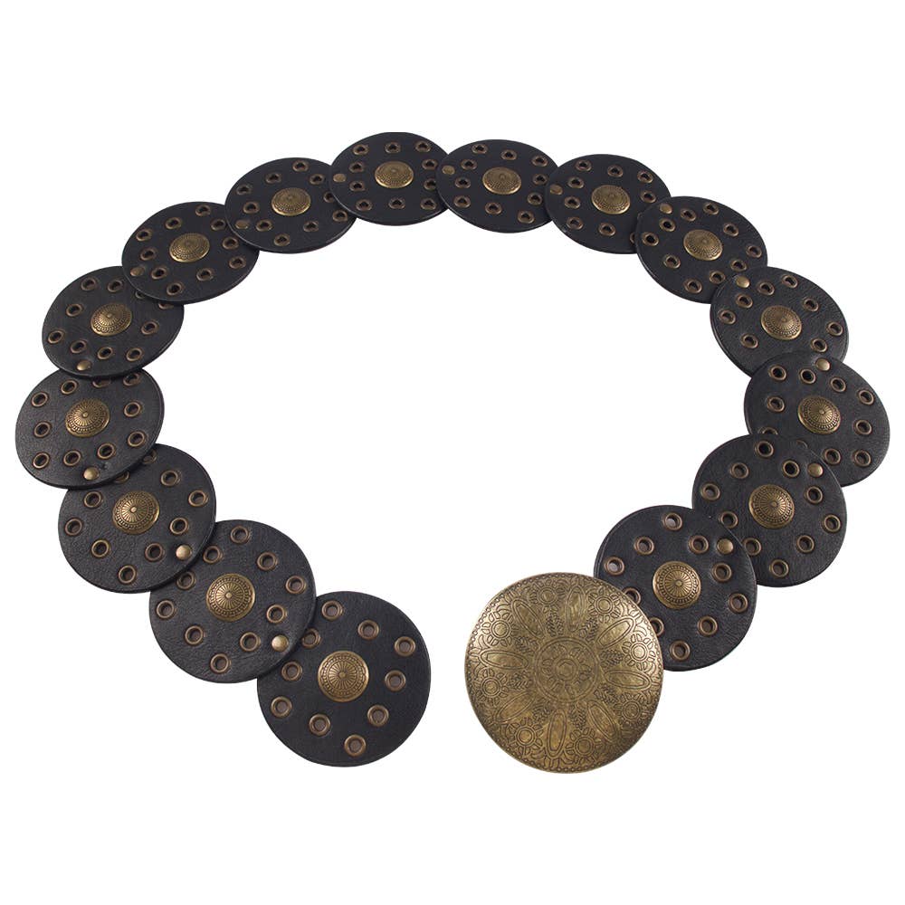 VINTAGE WESTERN STYLE ROUND Y2K BELT, TTB 232