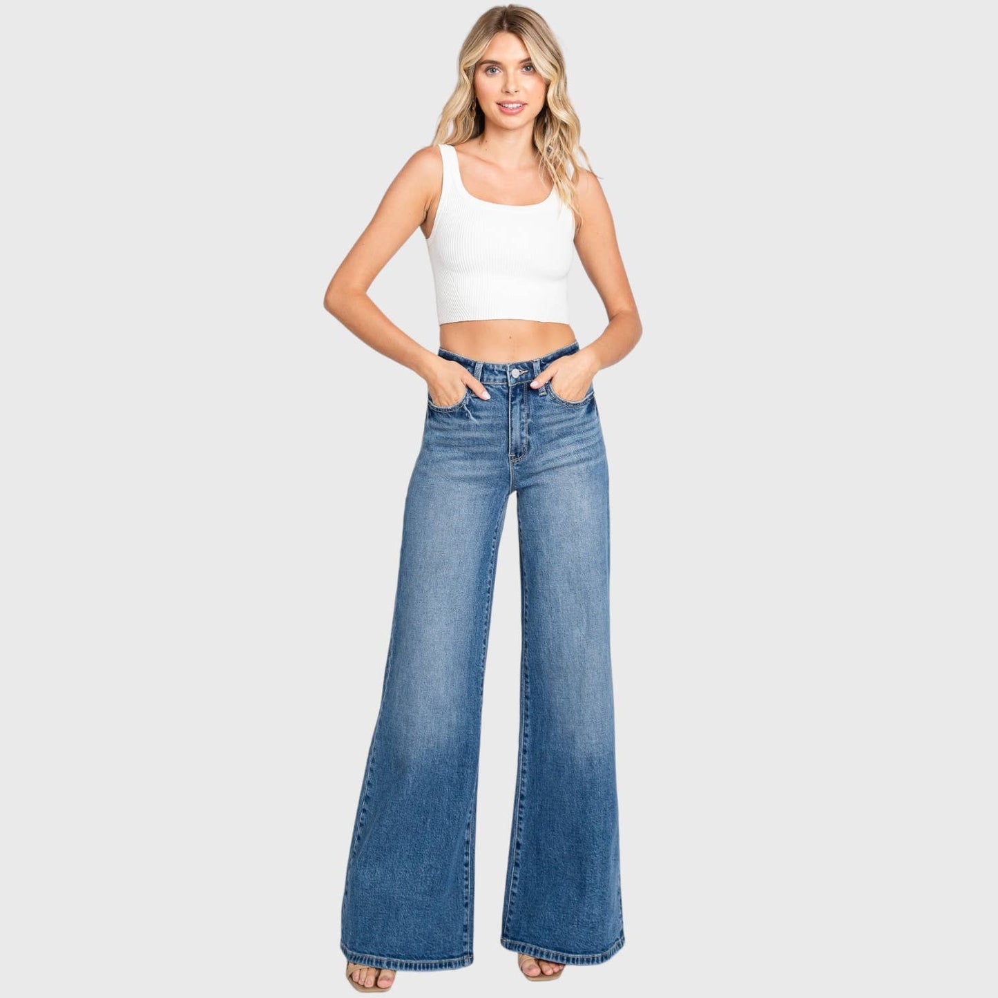 P1081F-MD SUPER SOFT TOUCH HIGH RISE COMFORT WIDE FLARE