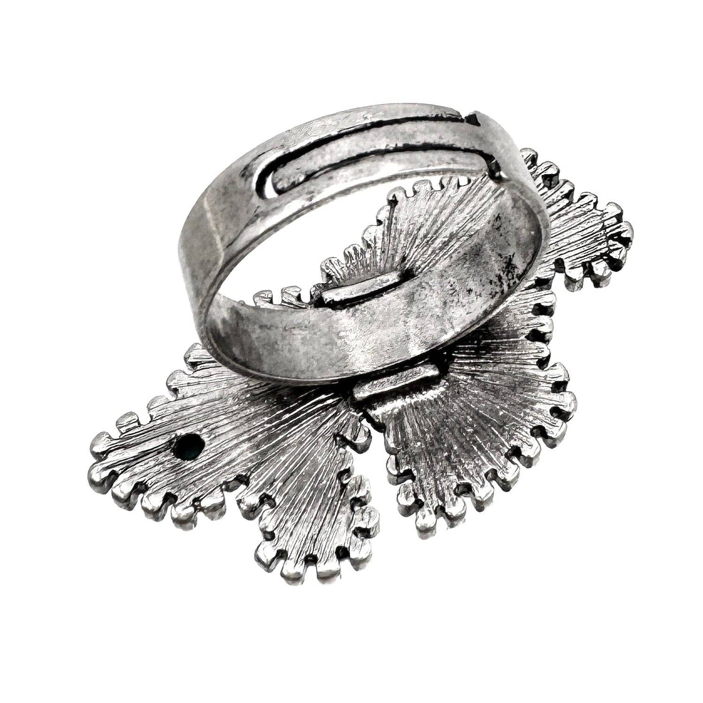 Longhorn Shape Turquoise Stone Western Ring