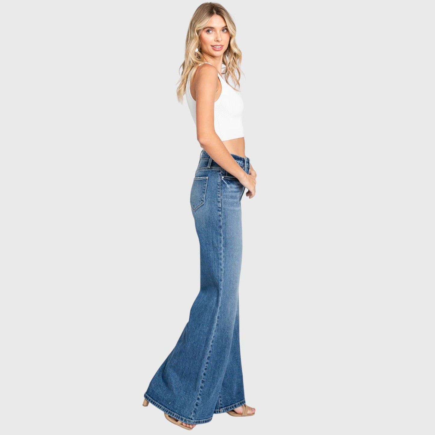 P1081F-MD SUPER SOFT TOUCH HIGH RISE COMFORT WIDE FLARE