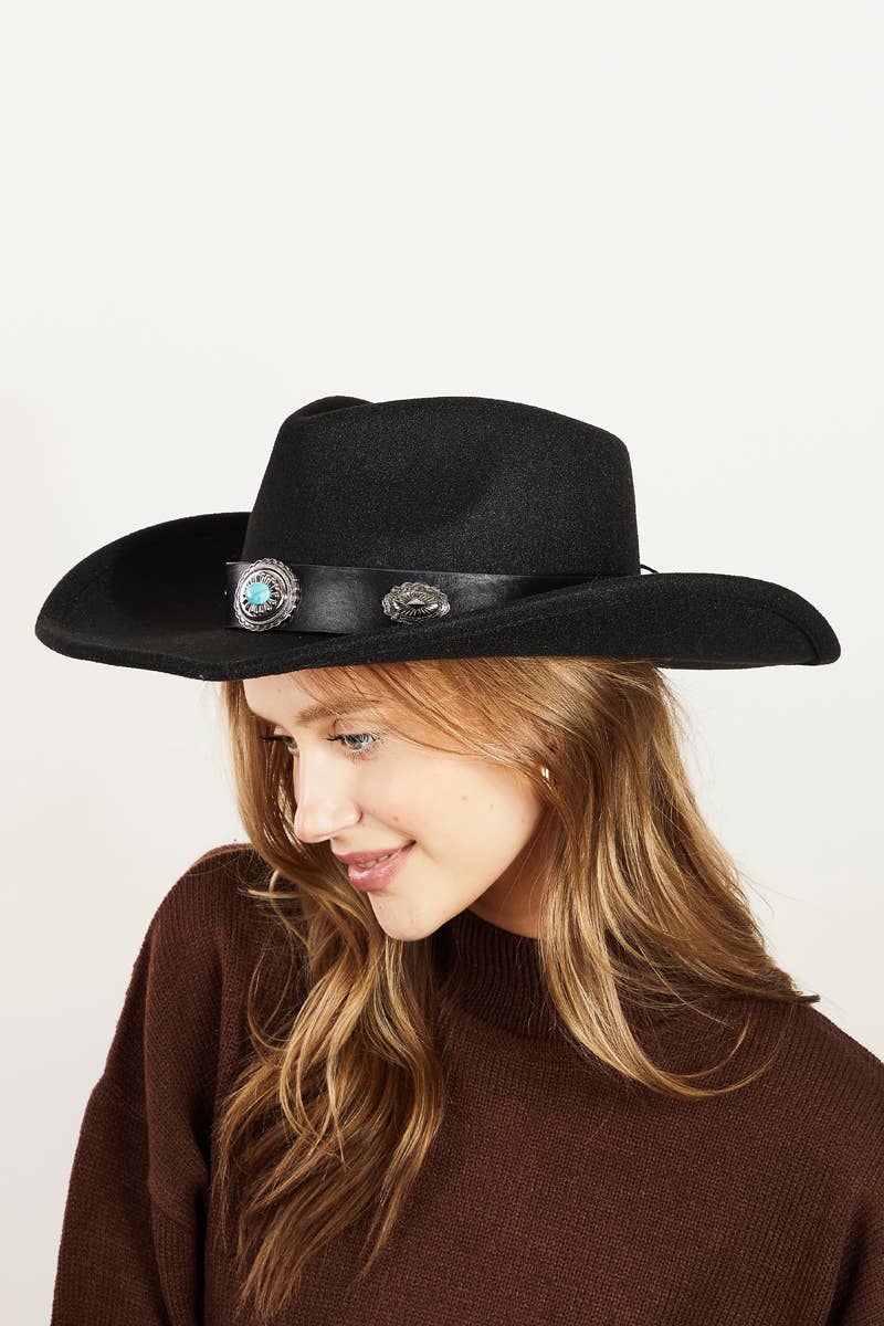 Boho Disc Strap Western Cowboy Hat