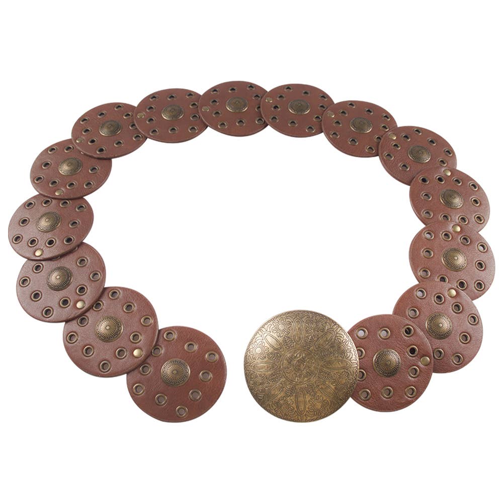 VINTAGE WESTERN STYLE ROUND Y2K BELT, TTB 232