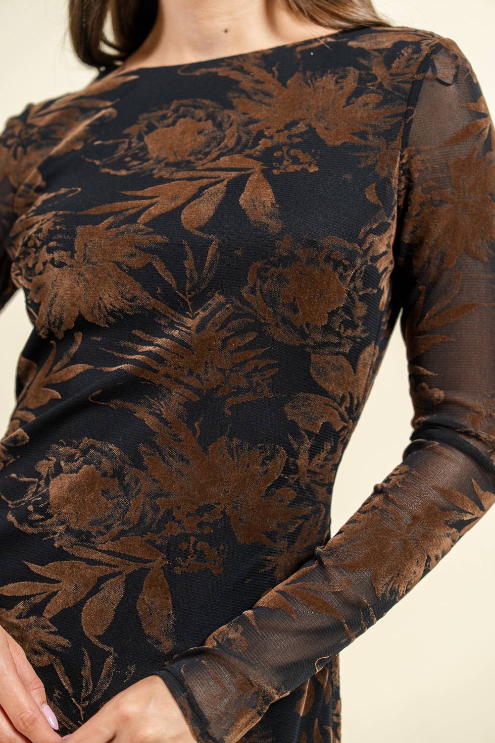 MINI A-LINE DRESS W/ LOW BACK