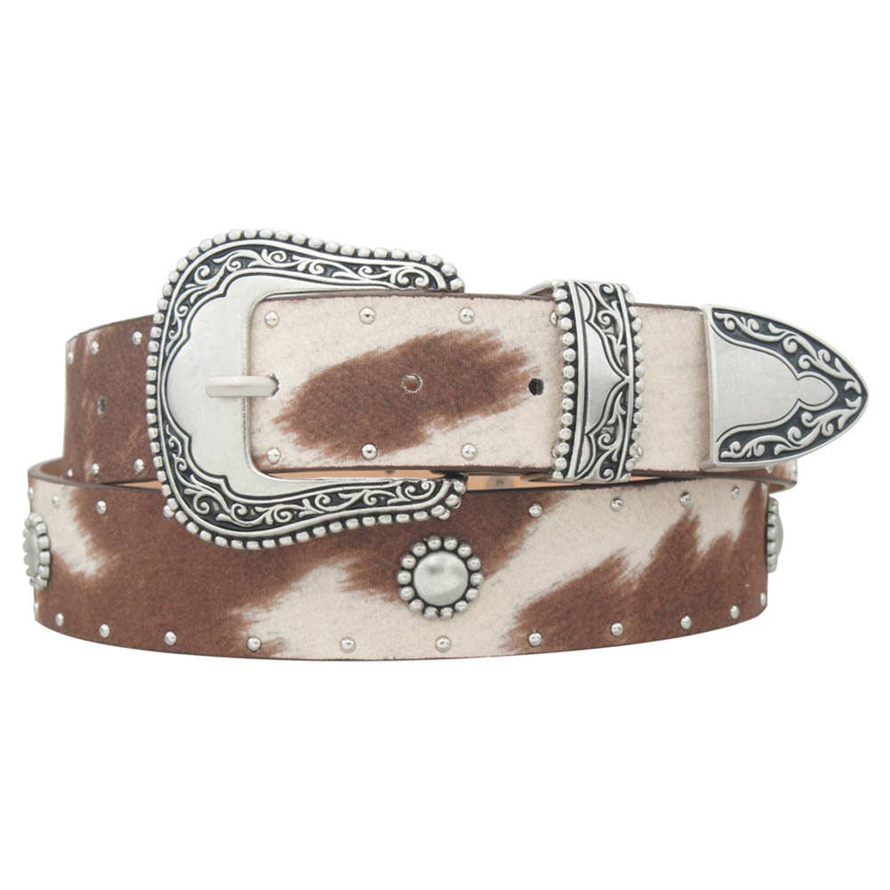 STUD   CONCHO STRAP MICROSUEDE COW WESTERN B, IW 33193CWBSL