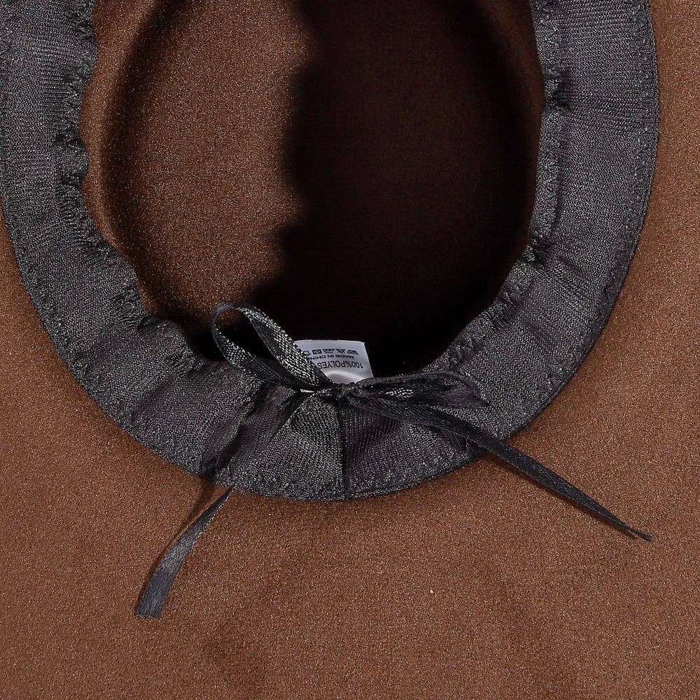 Vintage Safety Pin And Strap Western Cowboy Hat