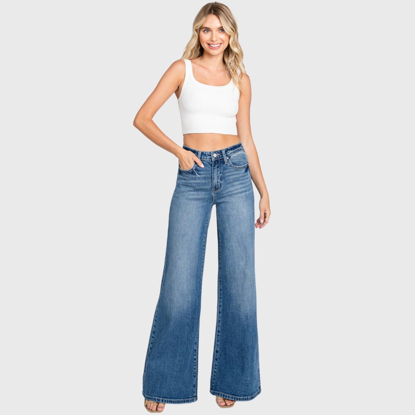 P1081F-MD SUPER SOFT TOUCH HIGH RISE COMFORT WIDE FLARE