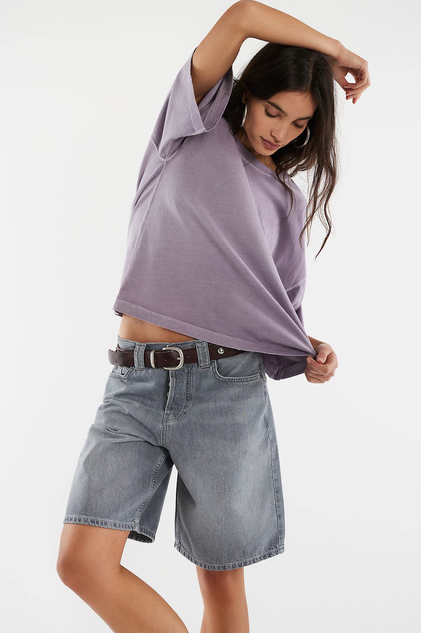 We The Free Perfect Oversized Tee/PLUM ASH