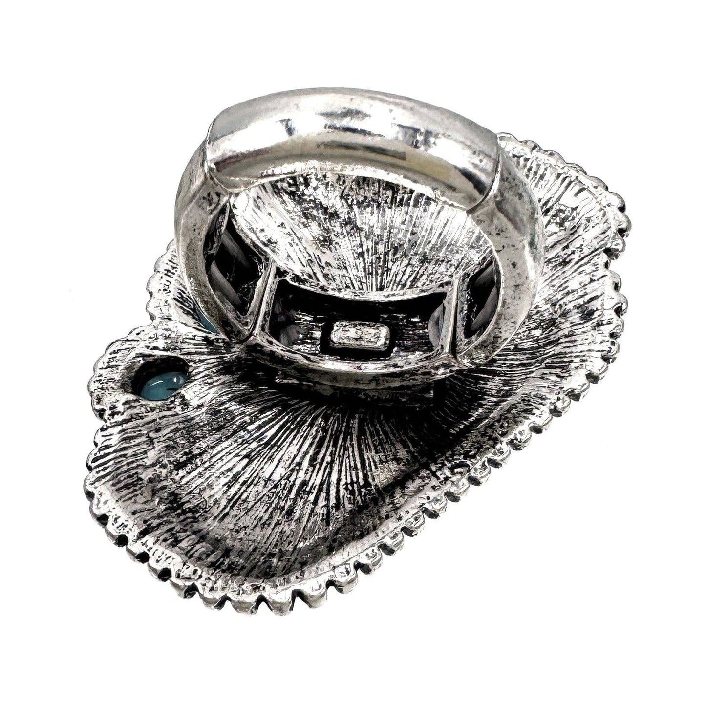 Red Cardinal Turquoise Western Artisan Ring
