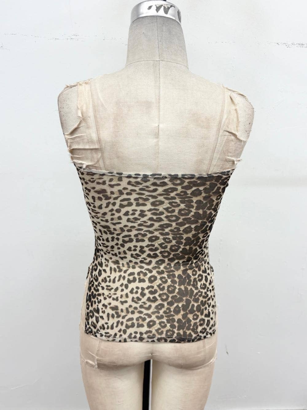 Leopard Print Mesh Top 2