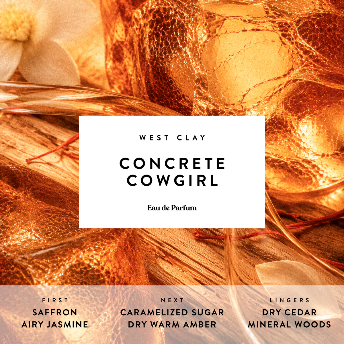 CONCRETE COWGIRL | Amber, Cedarwood and Saffron Perfume