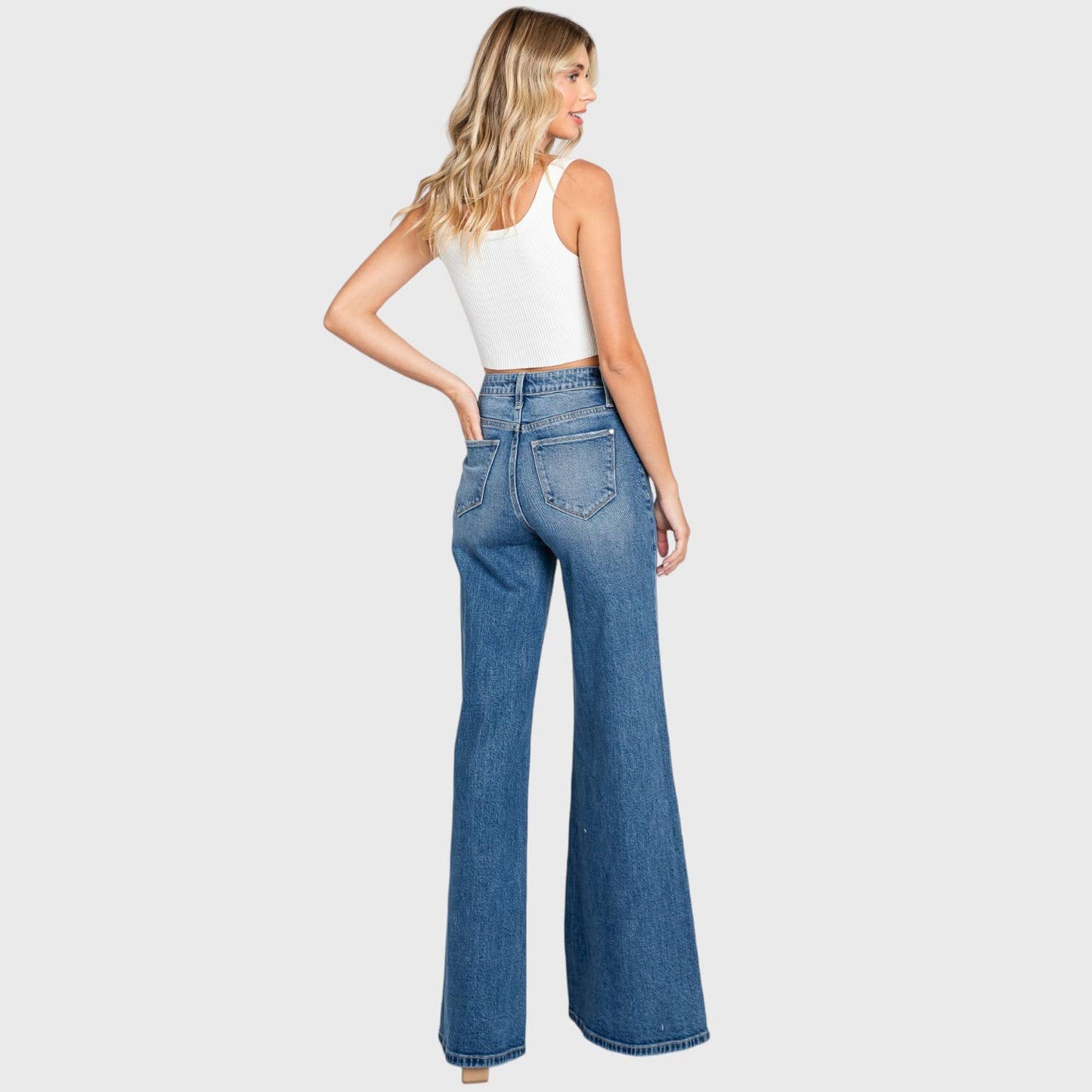 P1081F-MD SUPER SOFT TOUCH HIGH RISE COMFORT WIDE FLARE