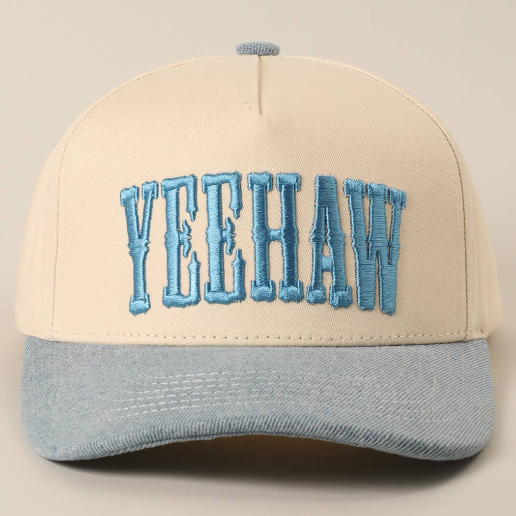 YEEHAW Two-Tone Embroidered Trucker Hat