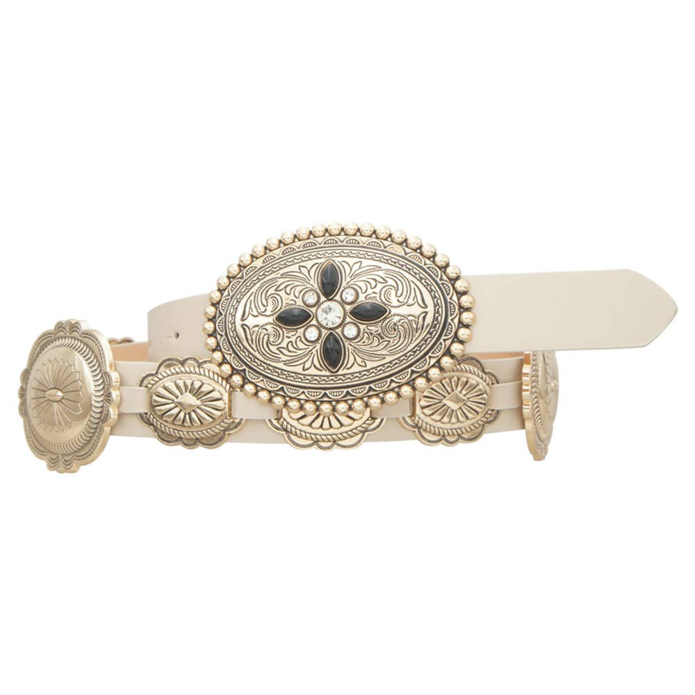 SW NORTH STAR OVAL CONCHO LINKED BELT, IW 26004AGO