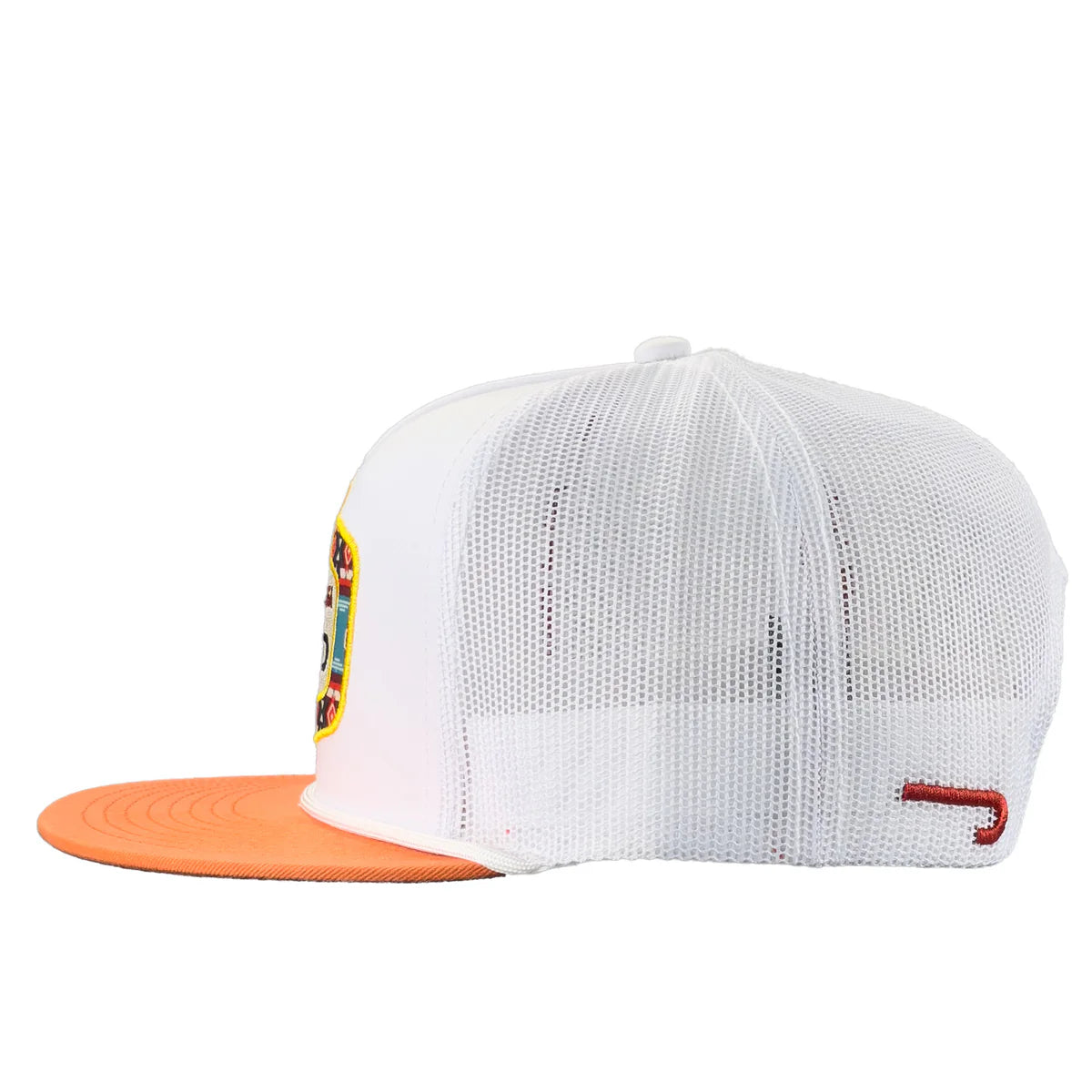 Lazy J Ranch Orange & White Drifter Classic Five Panel Trucker Hat
