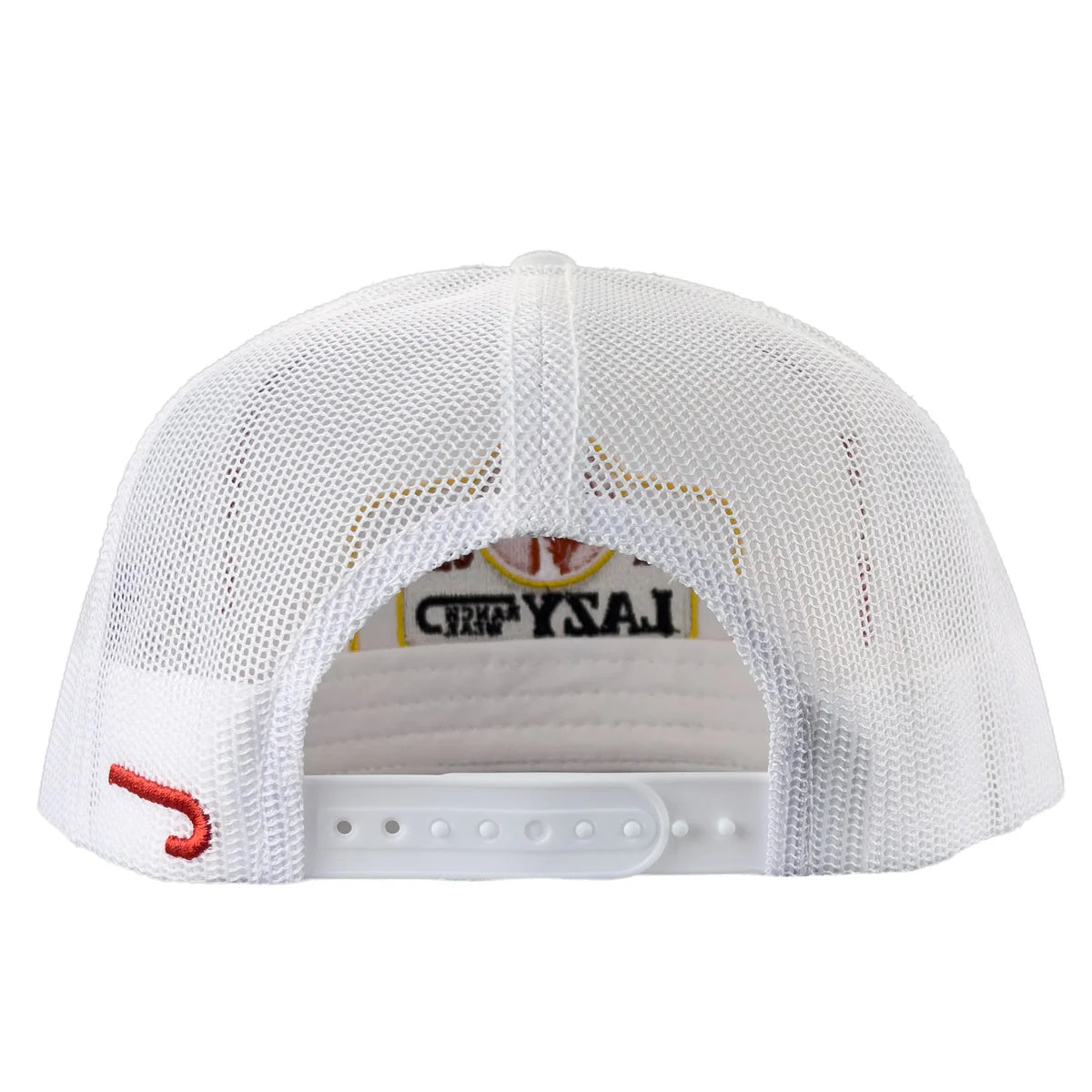 Lazy J Ranch Orange & White Drifter Classic Five Panel Trucker Hat