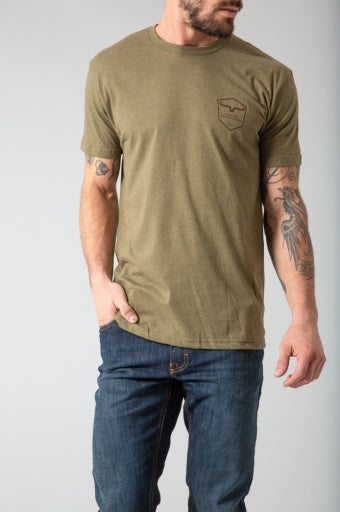 SHIELDED TRUCKER-SHIRT-MILITARY GREEN