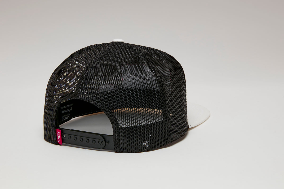 CK31 TRUCKER-HAT-WHITE-BLACK