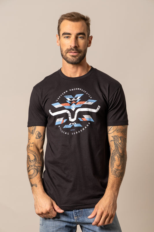 CIRCULAR SERAPE-BLACK